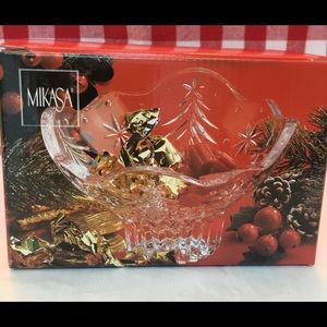 Mikasa Crystal Footed Bowl